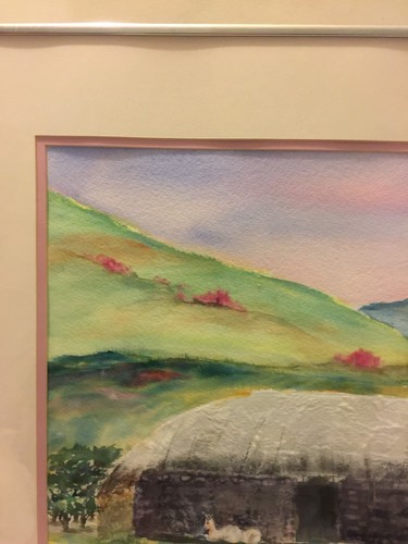 Beautiful Watercolor & Rice Paper Collage Technique Painting By Milli Sehring