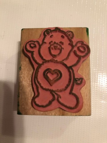 CARE BEARS Tenderheart Mount Rubber Stamps 1994 STAMP AFFAIR  Vintage