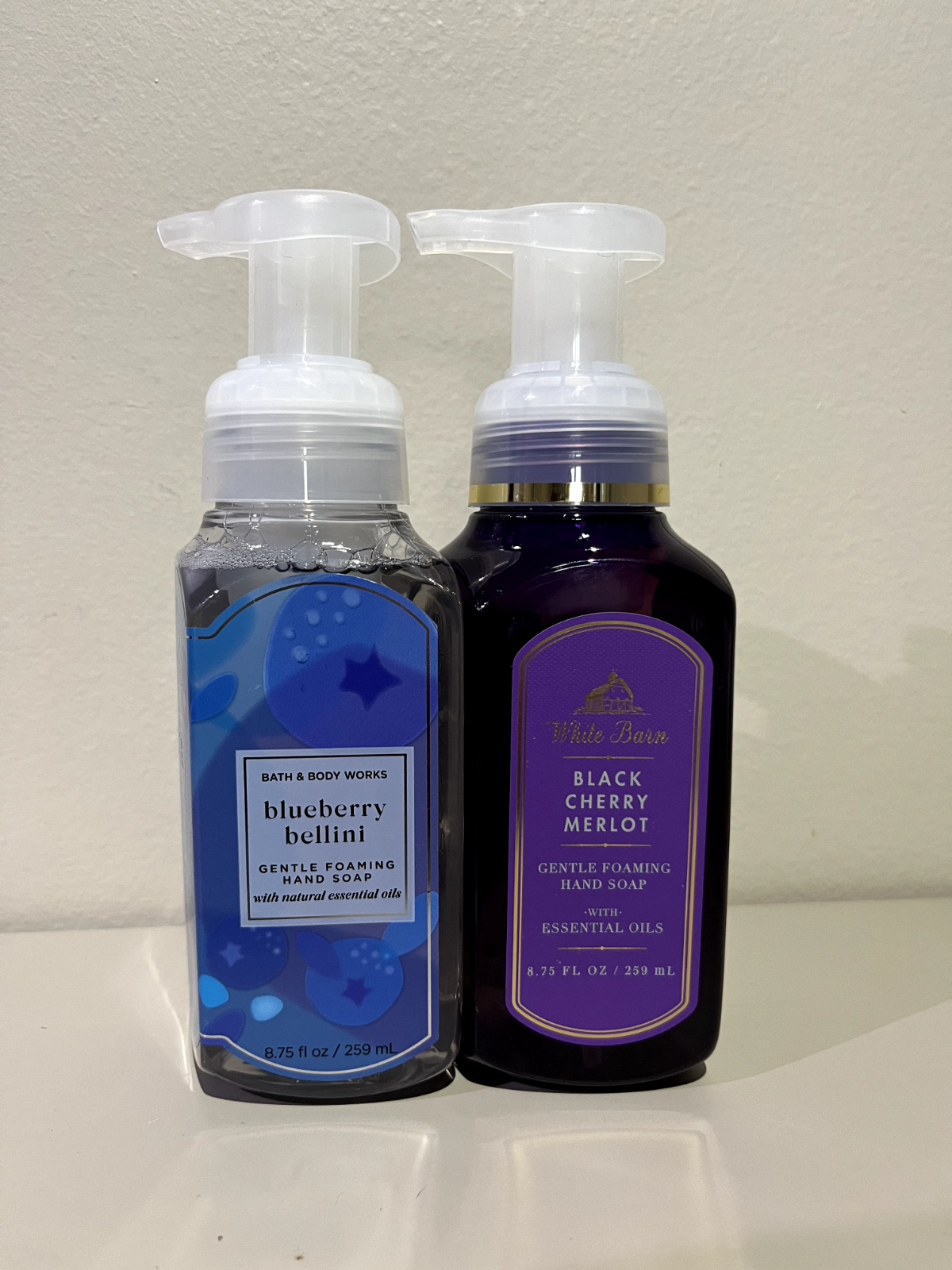 Bath & Body Works Blueberry Bellini + Black Cherry Merlot Foaming Hand Soap