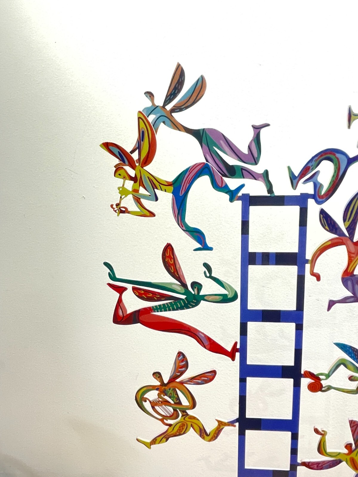 David Gerstein handmade Pop art Metal Modern Art Sculpture " Jacob's ladder "