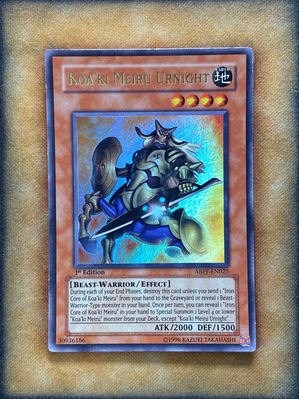 Yugioh Koa'ki Meiru Urnight ABPF-EN025 Ultra Rare 1st Ed LP