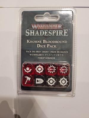 Warhammer Underworlds Shadespire Khorne Bloodbound Dice Pack Age of Sigmar WFB