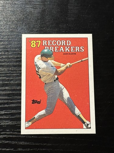 👀1987 Topps Mark McGwire Record Breakers Mint! ⭐️🔥ERROR CARD🔥⭐️