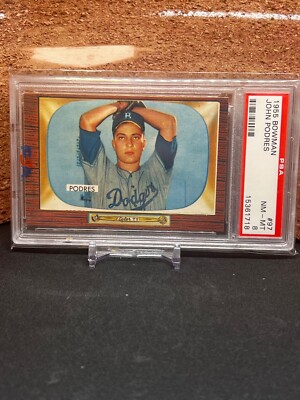 1955 Bowman - #97 Johnny Podres PSA 8 NM-MT