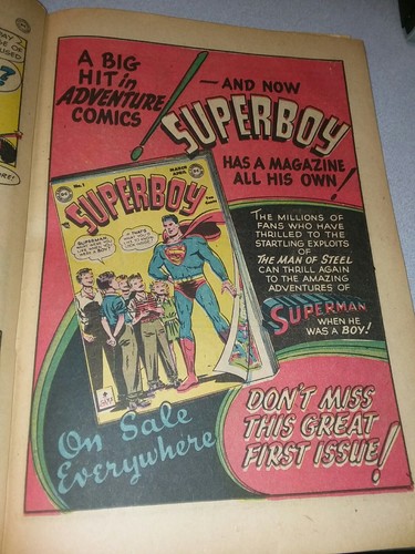 Funny Stuff #43 Golden Age DC Funny Animal Comics 1949 superboy 1 ad lot cartoon