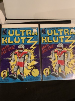 Ultra Klutz 1 FN Onward Comics Jeff Nicholson Klutzman Komedy Kause Kaiju