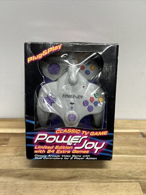 Power Joy Game Plug & Play 2 Controllers / Cartridge -Sealed Rare!! N1