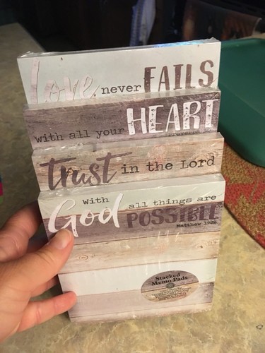 New stacked memo pads