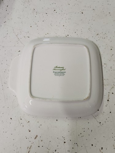 Portmeirion Botanic Hummingbird Plate Canape Dessert Dish 7.25&rdquo; Square Porcelain