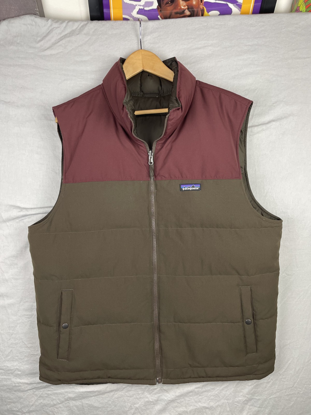 【Patagonia】REVERSIBLE BIVY DOWN VEST XL Patagonia Reversible Bivy Down Vest - Fox Red | Vests