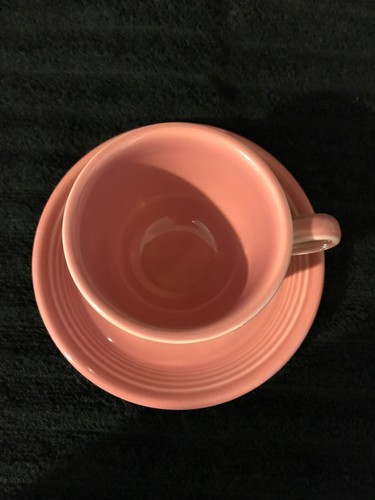 Mint Rose Pink Fiestaware Fiesta Tea/coffee Cup and Saucer Set