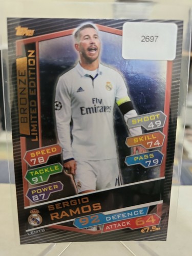 2016-17 Topps Match Attax UCL Limited Edition Bronze Sergio
