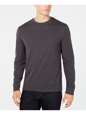 

CLUBROOM Мужская серая повседневная рубашка классического кроя с длинным рукавом, Серый, 100060367MN