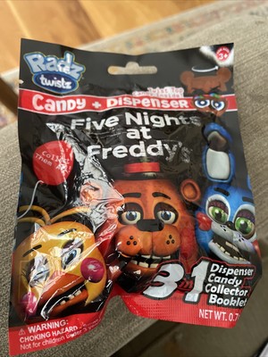 New 1 Pack Radz Twistz Five Nights at Freddy's Candy + Dispenser