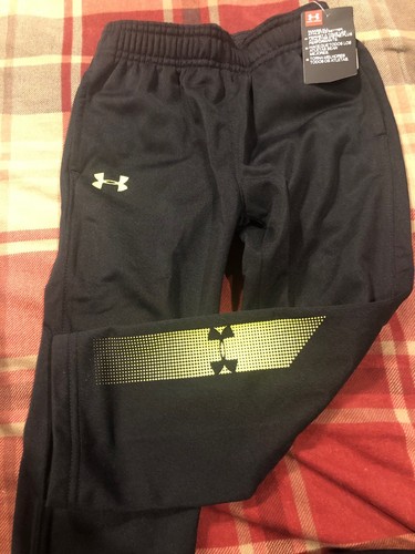 New Boys Under Armour 3T Black Athletic Pants