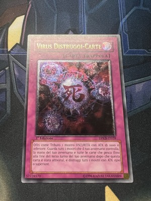 ITALIAN YUGIOH Card Crush Virus DPKB-EN039 Ultimate Rare 1st Edition LP