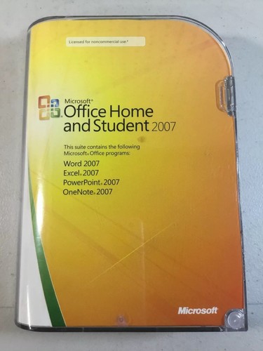 Microsoft Office Home and Student 2007 GENUINE 79G-00007 Full Install Win 7/8/10