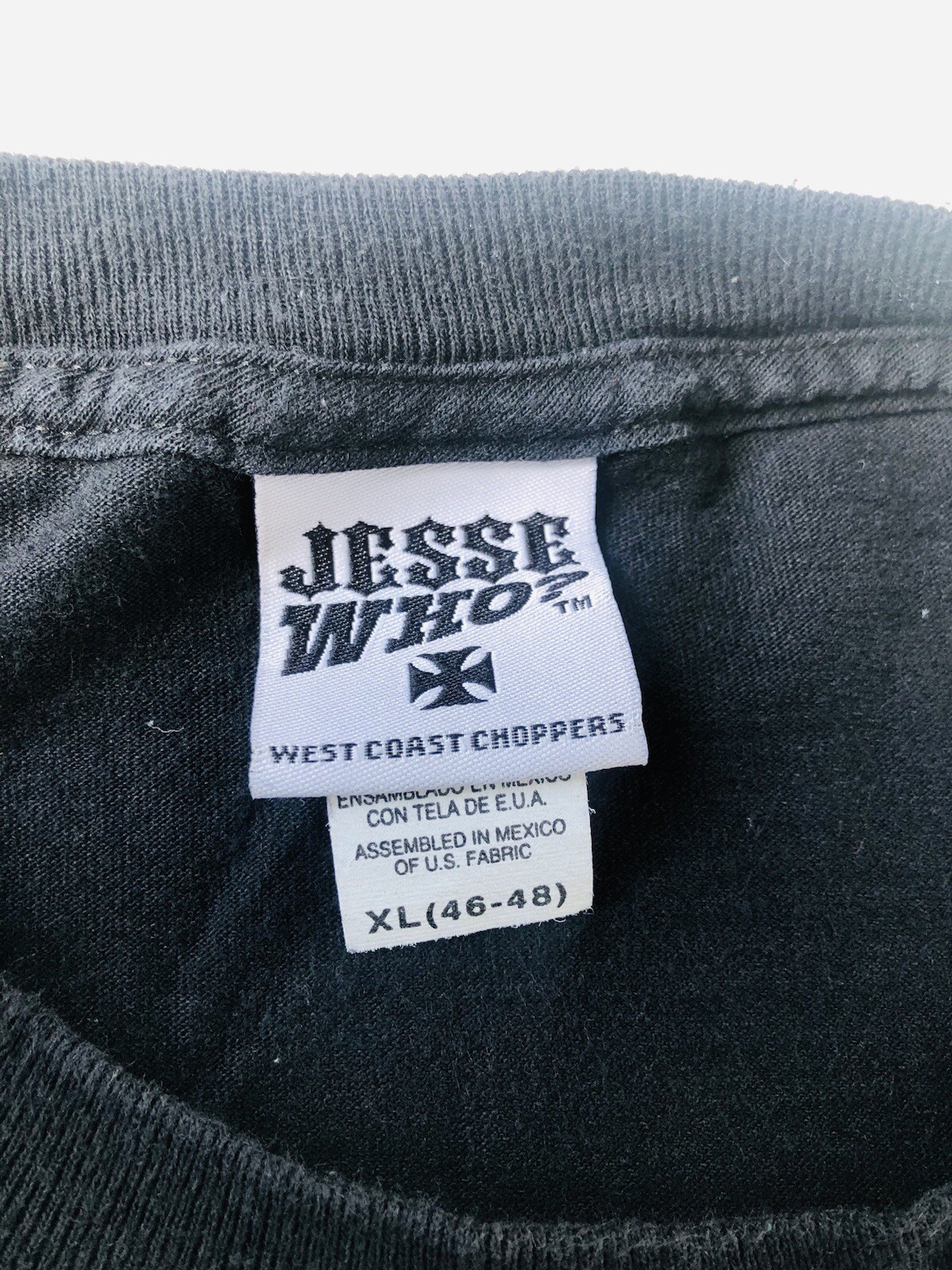 VTG Jesse Who West Coast Choppers Biker Shirt Bel Air Flames Long Beach Mens XL