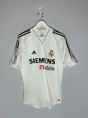 Real Madrid Adidas Vintage 2004/05 Home Y2k Football Shirt