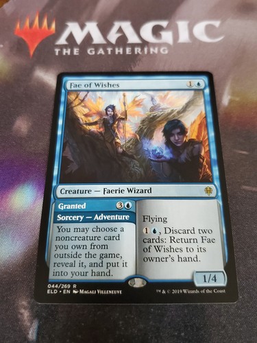 Fae of Wishes 2x FOIL ELD MTG Throne of Eldraine Rare MINT blue Fae of Wishes 2x FOIL ELD MTG Throne of Eldraine Rare MINT blue