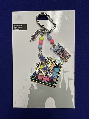 Disney Parks Goofy Movie Max & Goofy Powerline Stand Out World Tour Keychain New