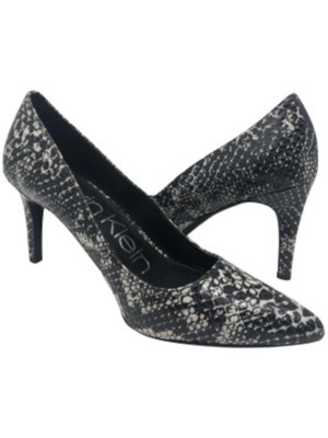 

CALVIN KLEIN Женские черные туфли без шнуровки со змеиным принтом Nilly Stiletto, Черный, 34E9980