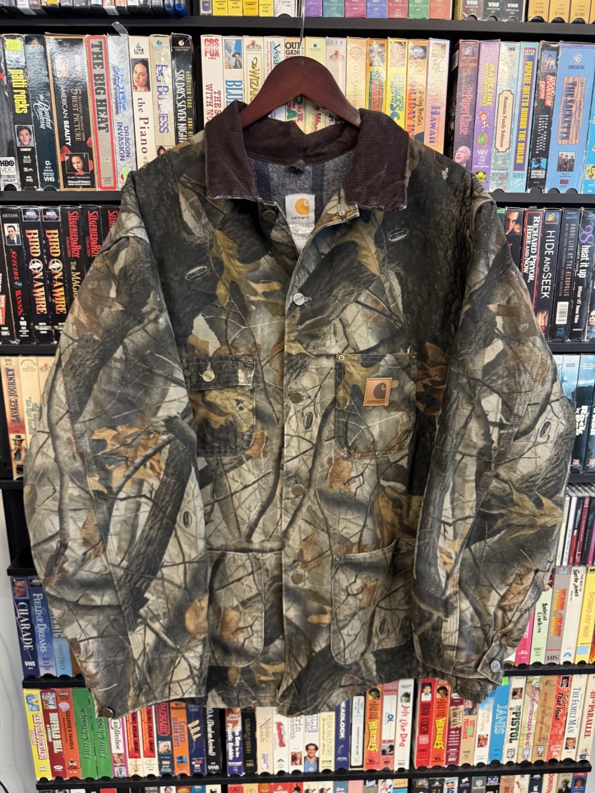ジャケット・アウター Carhartt MichiganChoreCoat RealTree Camo Authentic Vintage Camo Carhartt x Real Tree Workwear Jacket
