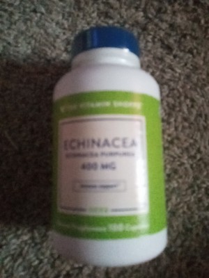 The Vitamin Shoppe ECHINACEA 400 mg 100 Capsules New Sealed 