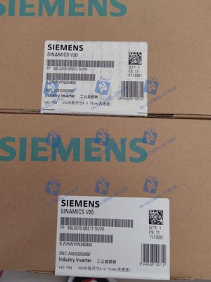 NEW Siemens 6SL3210-5BE17-5UV0 1 HP Inverter SINAMICS V20 Factory Sealed