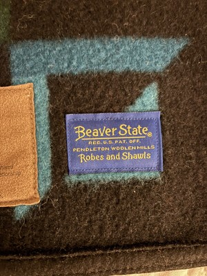 Winter Blanket Beaver State American Indian Made in USA