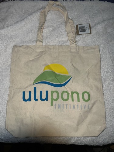 Reusable Bag Tote Earth Products Hawaiian Natural Recycled Cotton Fair Wage New