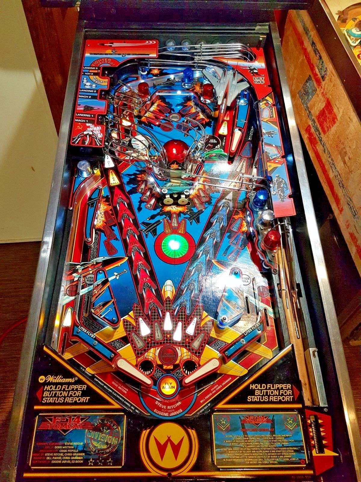 Williams F-14 Tomcat Pinball Decals Mod - Yagov and Lift Off Stickers set