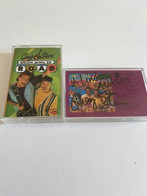 Greg & Steve Children s Cassette X2 One Is Signed Playing Favorites, Rockin  