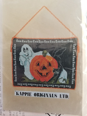 Vintage Kappie Originals Halloween Cross Stitch Kit CAT 772=1=5 NEW Sealed