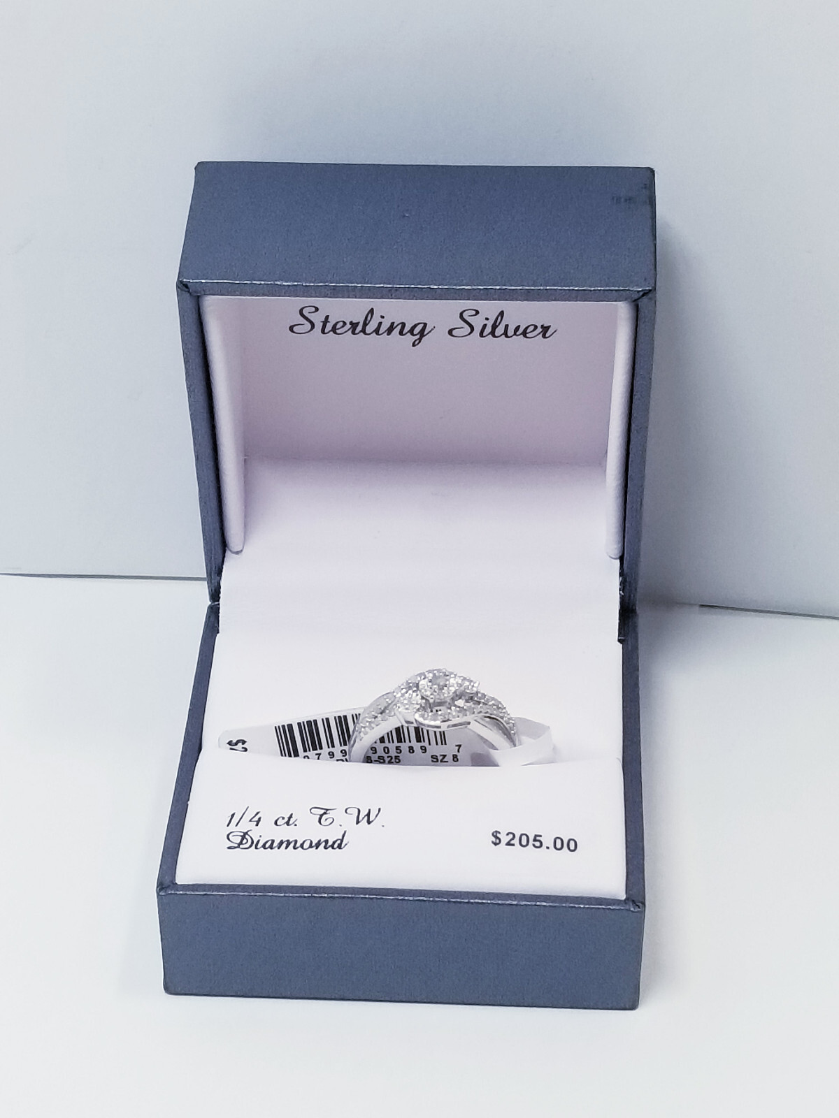 Kohl's Sterling Silver 1/4 Carat T.W Fashion Ring sz 8 | eBay