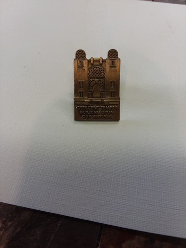 Shriners Collection-Crescent Temple Pin And Book, Apron, cap Freemason Masonic