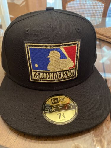 New Era MLB 125th Anniversary Fitted Hat, Hat Club Rare Hat New Era MLB 125th Anniversary Fitted Hat, Hat Club Rare Hat