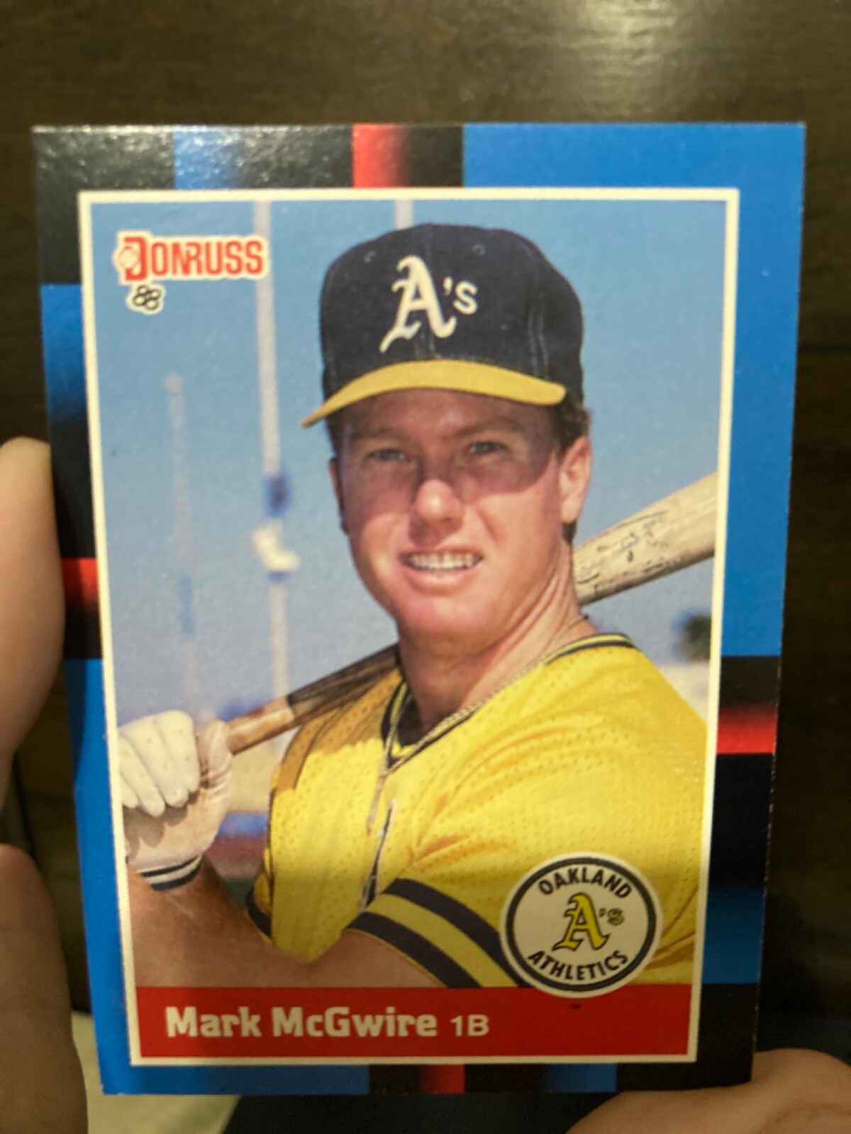 Mark McGwire マグワイヤOakland Athletics 1992 Fleer #262 Mark McGwire double error Oakland Athletics
