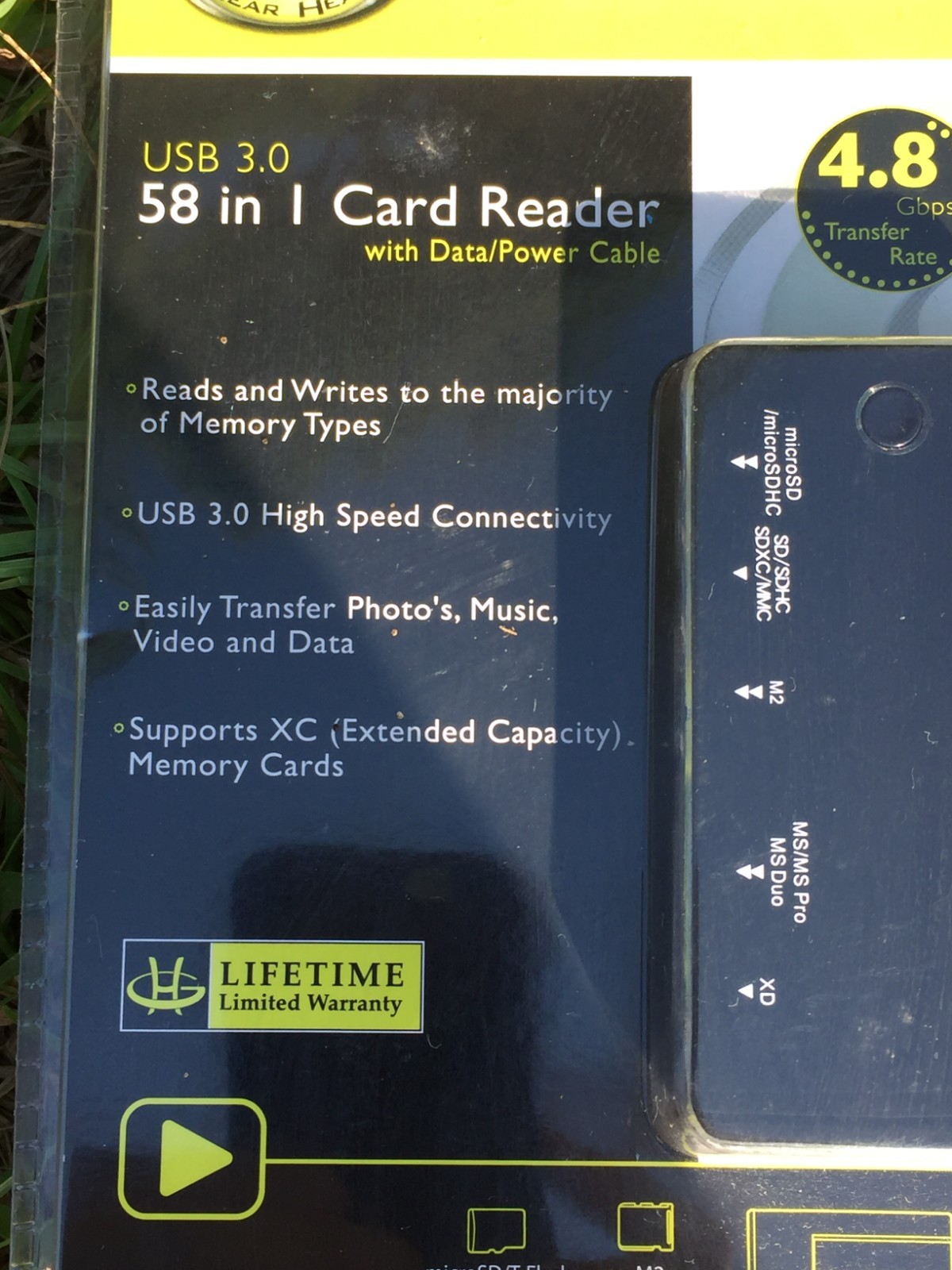 Gear Head 58 in 1 Card Reader USB 3.0 Transfer rate 4.8 Gbps USB Card reader 3.0