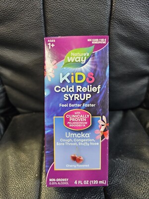 NATURES WAY KIDS COLD RELIEF SYRUP  EXP: 5/26