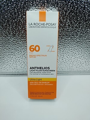 La Roche-Posey Anthelios Light Fluid Sunscreen SPF 60 Ultra Light 1.7 Oz....