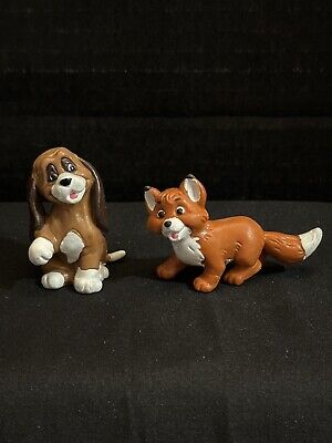PVC FIGURES DISNEY THE FOX AND THE HOUND TOD COPPER BULLYLAND GERMANY 1980 RARE
