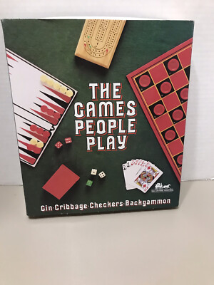 The Games People Play 3.5'' Disc 1992 PC ''Gin Cribbage Checkers Backgammon''