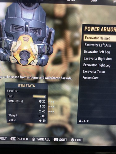 Fallout 76 PS4 Excavator PowerArmor Free Mods