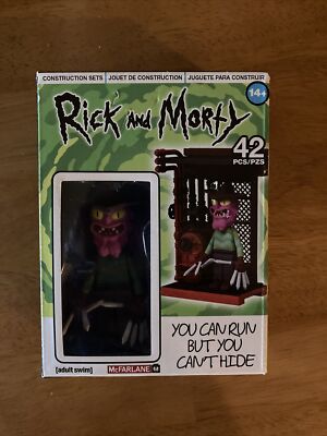 New Rick and Morty Scary Terry You Can Run But Can't Hide Construction Set Rare