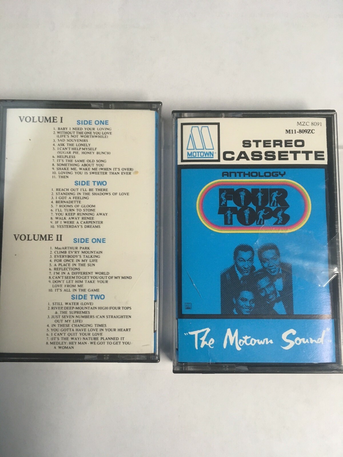 Four Tops Anthology 2 cassette pkg The Motown Sound mzc 8091 Four Tops Anthology 2 cassette pkg The Motown Sound mzc 8091