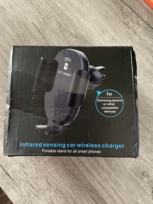 D3 Car Infrared Qi Wireless Charger Phone Holder