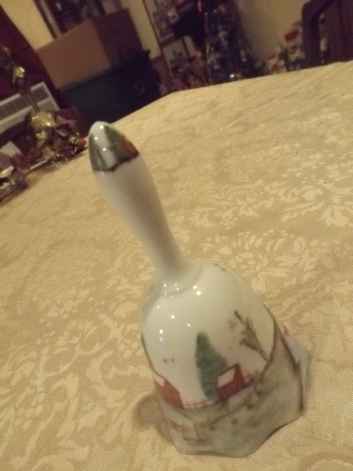 Hand Painted Farm Scene Ceramic bell