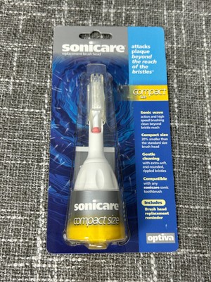 Optiva Sonicare Replacement Tooth Brush Head Compact Size Sonic Wave Soft NWT