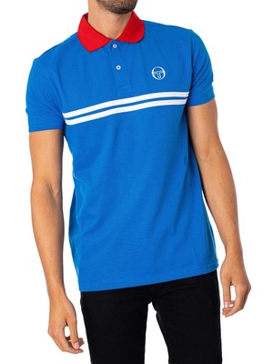 

Мужская рубашка-поло Supermac Sergio Tacchini, синяя, Синий, STM14566-319